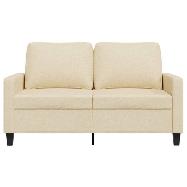 vidaXL 2-Sitzer-Sofa Creme 120 cm Stoff
