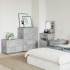 vidaXL Aufbewahrungsschrank Beton Grau 80 x 48 x 57 cm Holzwerkstoff