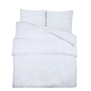 vidaXL Bettw&auml;sche-Set Wei&szlig; 140x200 cm Leichte Mikrofaser