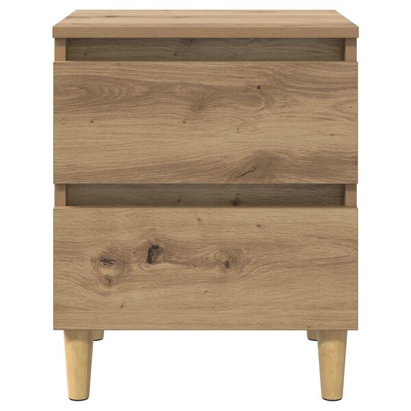 vidaXL Bettschrank Artisan-Eiche 40 x 35 x 50 cm Holzwerkstoff