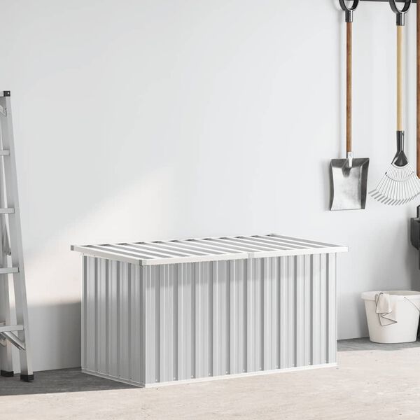vidaXL Gartenbox Grau 129x67x65 cm