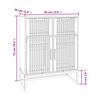 vidaXL Sideboard Weiß 60x30x75 cm Holzwerkstoff