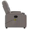 vidaXL Massagesessel Taupe Stoff