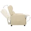 vidaXL Relaxsessel Creme Kunstleder