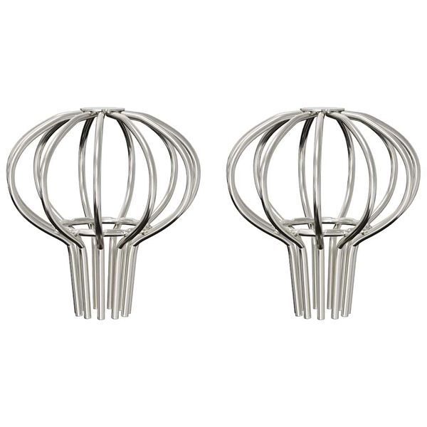 vidaXL Dachrinnenblattschutz 2 pcs Silber 50 mm Edelstahl