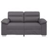 vidaXL 2-Sitzer-Sofa Grau 160x81x84 cm Kunstleder