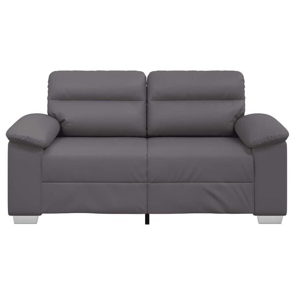 vidaXL 2-Sitzer-Sofa Grau 160x81x84 cm Kunstleder
