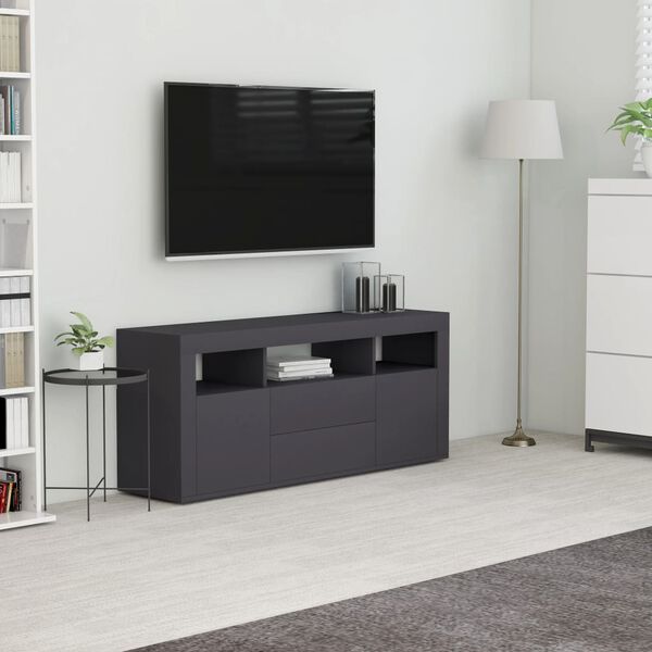 vidaXL TV-Schrank Grau 120x30x50 cm Holzwerkstoff