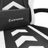 vidaXL Gaming-Stuhl Schwarz und Wei&szlig; Kunstleder
