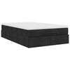 vidaXL Ottoman-Bett mit Matratze Schwarz 120x200 cm Stoff