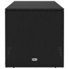 vidaXL Outdoor-Kissenbox Schwarz 100x55x55,5 cm Poly Rattan