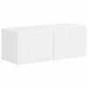 vidaXL TV-Schrankset Wandmontiert 4 pcs Hochglanz Wei&szlig; Holzwerkstoff