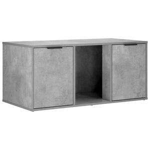 vidaXL Katzenkiste M&ouml;bel Betongrau 100 x 49 x 45 cm Holzwerkstoff