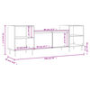 vidaXL TV-Schrank Sonoma-Eiche 160x35x55 cm Holzwerkstoff