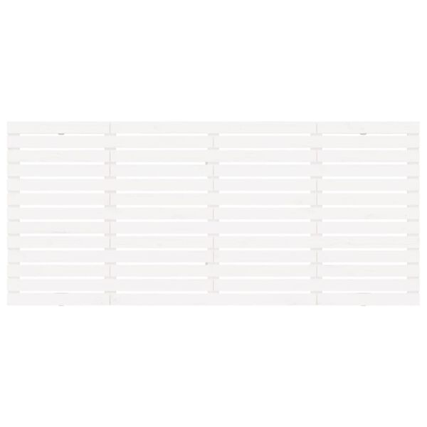 vidaXL Wand-Kopfteil Wei&szlig; 206x3x91,5 cm Massivholz Kiefer