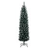 vidaXL Künstlicher Weihnachtsbaum Schlank 300 LEDs 180 cm