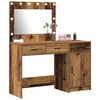 vidaXL Schminktisch mit T&uuml;r 2 pcs Braun 40 x 41 x 75 cm Holzwerkstoff