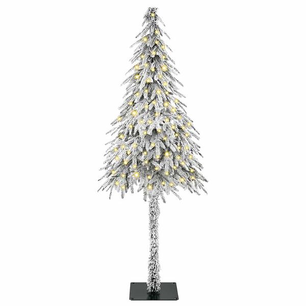 vidaXL Weihnachtsbaum mit 150 LEDs Wei&szlig; 120 cm PE und Stahl