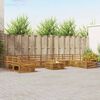vidaXL Sofagarnituren 11 pcs Natur Massivholz Akazie