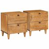 vidaXL Nachttisch 2 pcs Hellbraun 40 x 33 x 46 cm Holzwerkstoff
