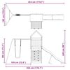 vidaXL Spielturm Massivholz Douglasie