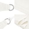 vidaXL Sonnensegel 160 g/m&sup2; Wei&szlig; 3x4x4 m HDPE