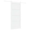 vidaXL Schiebet&uuml;r ORKDAL 93 x 211 cm Holzwerkstoff Wei&szlig;