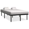 vidaXL Bettgestell Schwarz Metall 200&times;200 cm