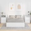 vidaXL Nachttische 2 pcs Hochglanz Wei&szlig; 40 x 30 x 467 cm Holzwerkstoff
