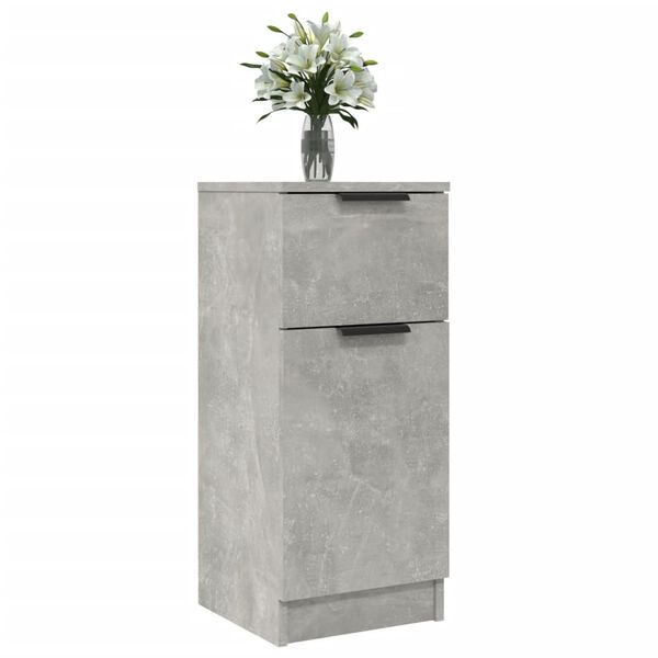 vidaXL Sideboards 2 Stk. Betongrau 30x30x70 cm Holzwerkstoff