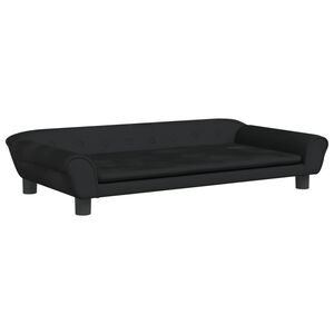 vidaXL Kindersofa Schwarz 100x50x26 cm Samt