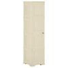 vidaXL Kunststoffschrank 40x43x164 cm Holzdesign Angora-Wei&szlig;