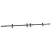 vidaXL Schiebet&uuml;rbeschlag-Set 305 cm Stahl Schwarz