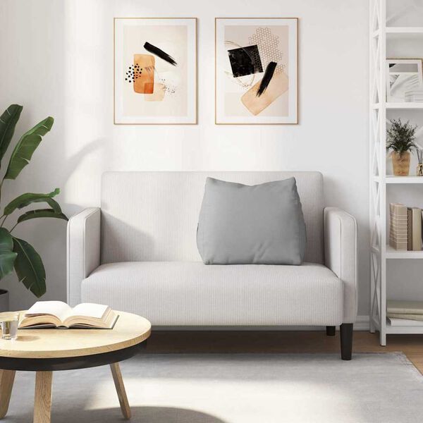 vidaXL R&uuml;ckenkissen Wolkengrau 60 x 20 x 50 cm Stoff