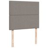 vidaXL Boxspringbett mit Matratze Taupe 120x200 cm Stoff