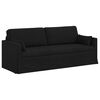 vidaXL Sofa 2 pcs Schwarz 198 x 78 x 80 cm Stoff