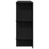 vidaXL Flurschrank 2 pcs Schwarz Eichen-Optik 97,5 x 37 x 99 cm