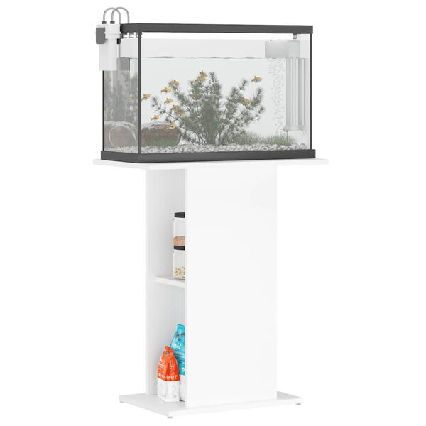 vidaXL Aquariumst&auml;nder Wei&szlig; 60,5x36x72,5 cm Holzwerkstoff