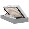 vidaXL Aufbewahrungsbett mit Speicher Hellgrau 90 x 190 cm Stoff