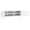 vidaXL TV-Schrank Weiß 105x35x50 cm Stahl