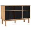 vidaXL Sideboard OTTA Braun und Schwarz 114 x 43 x 73,5 cm