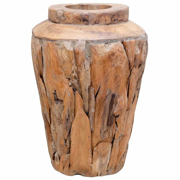 vidaXL Deko-Vase 40 x 60 cm Massivholz Teak
