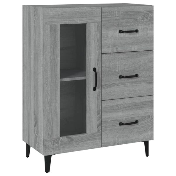 vidaXL Sideboard Grau Sonoma 69,5x34x90 cm Holzwerkstoff