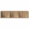 vidaXL CD-Wandregal Artisan-Eiche 75x18x18 cm Holzwerkstoff