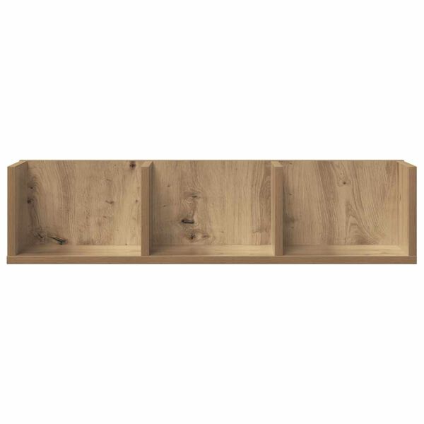 vidaXL CD-Wandregal Artisan-Eiche 75x18x18 cm Holzwerkstoff