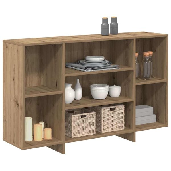 vidaXL Sideboard Artisan-Eiche 120 x 30 x 75 cm Holzwerkstoff