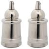 vidaXL Lampenfassungen 2 Stk. Satin-Nickel E27