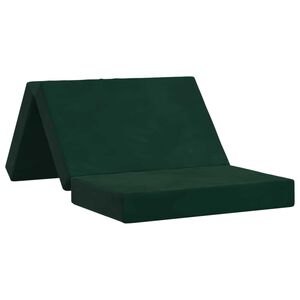 vidaXL Klappsofa Bett 100 x 67 x 45 cm Dunkelgr&uuml;n