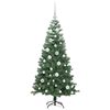 vidaXL Weihnachtsbaum mit 150 LEDs mit St&auml;nder Gr&uuml;n 120 cm PVC