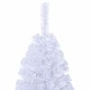 vidaXL K&uuml;nstlicher Weihnachtsbaum Wei&szlig; 150 cm PVC und Stahl